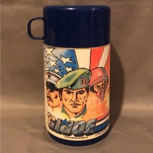 Vintage Hasbro GI JOE 1987 Aladdin Thermos Complete Nice condition